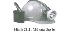 Chiếc mũ của người thợ lò (hình 21.1) có một bóng đèn LED