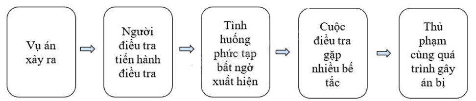 Vẽ sơ đồ cốt truyện của truyện trinh thám trang 21 SBT Ngữ Văn 9 Tập 2