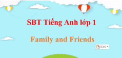 Sách bài tập Tiếng Anh lớp 1 Family and Friends | Giải SBT Tiếng Anh lớp 1 Family and Friends (hay, chi tiết)