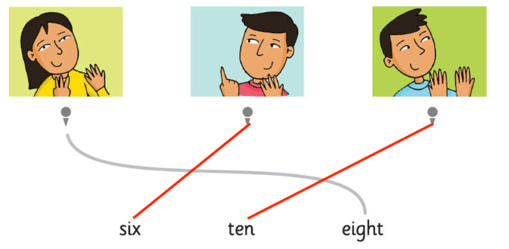 Sách bài tập Tiếng Anh lớp 1 Family and Friends Unit 6 Lesson four (trang 45)