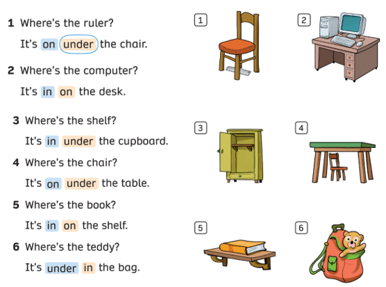 Sách bài tập Tiếng Anh lớp 3 English Discovery Unit 3 Lesson 5: Vocabulary and Grammar 3 (trang 33)