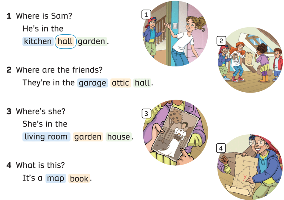 Sách bài tập Tiếng Anh lớp 3 English Discovery Unit 9 Lesson 7: Story (trang 98)