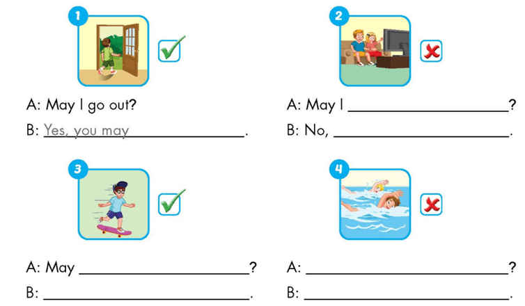 Sách bài tập Tiếng Anh lớp 3 Unit 5 Lesson 3 trang 52, 53