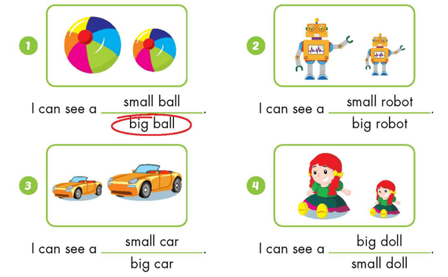 Sách bài tập Tiếng Anh lớp 3 Unit 7 Lesson 1 trang 68, 69