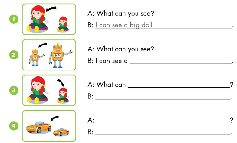 Sách bài tập Tiếng Anh lớp 3 Unit 7 Lesson 1 trang 68, 69