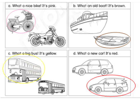 Sách bài tập Tiếng Anh lớp 3 Phonics Smart Unit 13: I go to school by bus