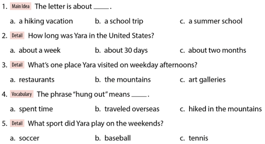 SBT Tiếng Anh 6 Explore English Unit 11 Reading (trang 77)