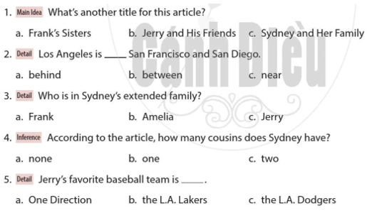 SBT Tiếng Anh 6 Explore English Unit 4 Reading (trang 28)