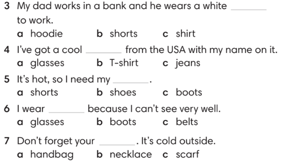 SBT Tiếng Anh 7 English Discovery Unit 2.1 Vocabulary (trang 15, 16)