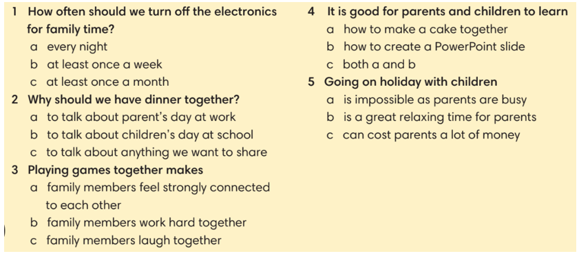 SBT Tiếng Anh 7 English Discovery Unit 2.3 Reading and Vocabulary (trang 18)