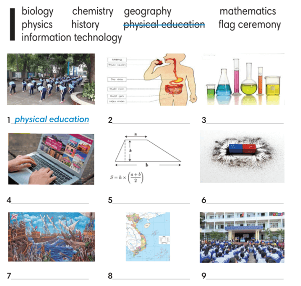 SBT Tiếng Anh 7 English Discovery Unit 6.1 Vocabulary (trang 51, 52)