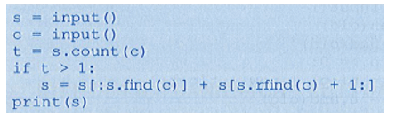Xoá xâu con Xét bài toán: Cho xâu s và kí tự c. Nếu c xuất hiện nhiều hơn một lần trong s 