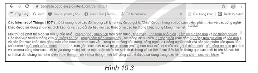 Thực hành: Em hãy sử dụng ứng dụng dịch Google Translate để thực hiện