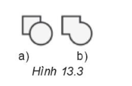 Chức năng nào trong bảng chọn Path dùng để chuyển Hình 13.3a thành Hình 13.3b