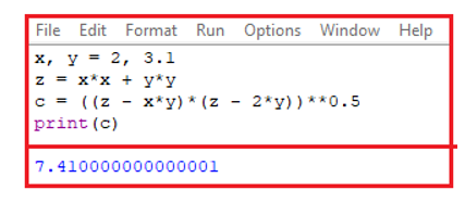 Em hãy viết các lệnh gán cho x, y giá trị tương ứng là 2 và 3.1 