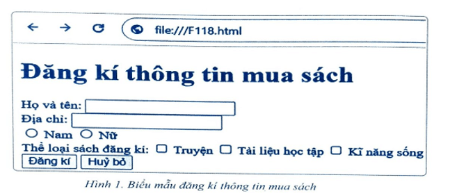 Tạo biểu mẫu các điều khiển thông dụng và nút lệnh reset