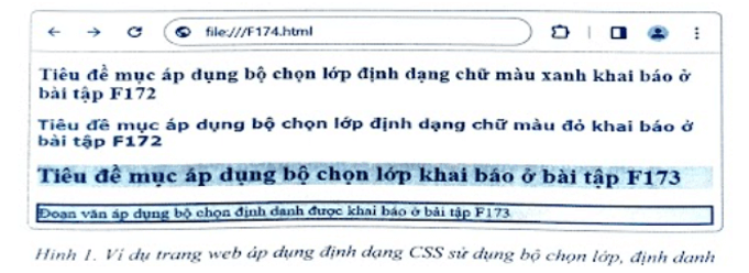 Tạo trang web sử dụng CSS. Yêu cầu: Em hãy soạn văn bản HTML áp dụng các CSS đã khai báo