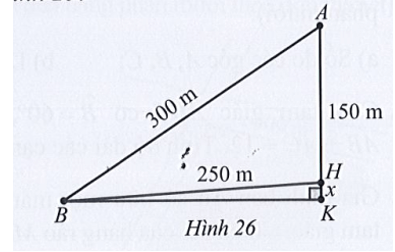 Quan sát cây cầu văng minh họa ở Hình 25. Tại trụ cao nhất, khoảng cách từ đỉnh trụ (vị trí A) tới chân trụ trên mặt cầu (vị trí H)(ảnh 2)