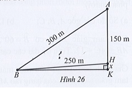 Quan sát cây cầu văng minh họa ở Hình 25. Tại trụ cao nhất, khoảng cách từ đỉnh trụ (vị trí A) tới chân trụ trên mặt cầu (vị trí H)(ảnh 3)