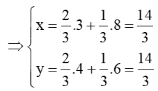 Trong mặt phẳng toạ độ Oxy, cho hai điểm A(3; 4), B(8; 6). Kẻ đường phân giác trong OD