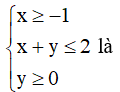 Giá trị lớn nhất của biểu thức F(x; y) = 3x + y 