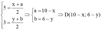 Trong mặt phẳng toạ độ Oxy cho hai điểm A(1; 4) và C(9; 2) là hai đỉnh của hình vuông ABCD