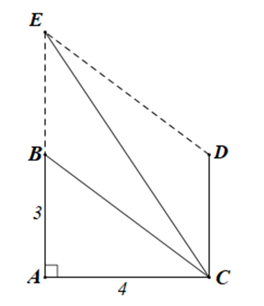 Cho tam giác ABC vuông tại A và AB = 3, AC = 4