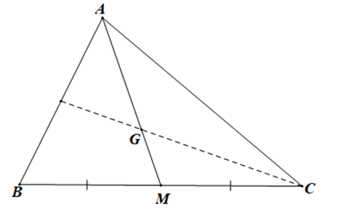 Gọi G là trọng tâm của tam giác ABC và M là trung điểm cạnh BC