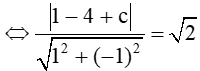 Cho đường thẳng d: x – y + 3 = 0. Phương trình đường thẳng song song với d