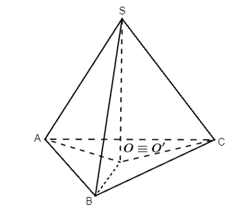 Cho hình chóp S.ABC thoả mãn SA = SB = SC. Gọi O là tâm đường tròn ngoại tiếp của tam giác ABC