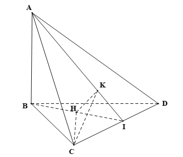 Cho hình tứ diện ABCD có AB ⊥ (BCD), các tam giác BCD và ACD là những tam giác nhọn