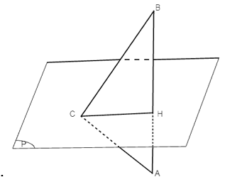 Cho đoạn thẳng AB và mặt phẳng (P) sao cho (P) ⊥ AB và (P) cắt đoạn thẳng AB tại điểm H 
