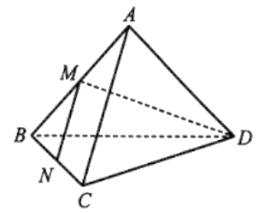 Cho tứ diện ABCD. Gọi M, N lần lượt là trung điểm của AB, BC