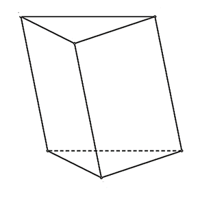 Vẽ hình biểu diễn của hình lăng trụ có đáy là tam giác đều