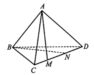 Cho tứ diện ABCD. Trên cạnh CD lấy hai điểm M và N khác nhau
