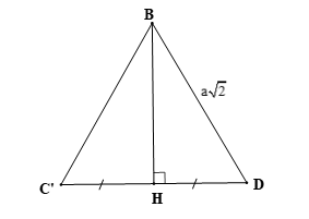 Cho hình lập phương ABCD.A’B’C’D’ có AB = a. Chứng minh C’D ⊥ (BCD’), BD’ ⊥ C’D và (BC’D) ⊥ (BCD’)