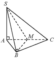 Cho hình chóp S ABC có đáy ABC là tam giác vuông cân tại B và SA ⊥ (ABC)