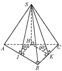 Cho hình chóp S.ABC có tam giác vuông cân tại B, AC =  , mặt phẳng (SAC)