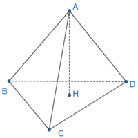 Cho tứ diện ABCD Vẽ AH ⊥ (BCD) Biết H là trực tâm tam giác BCD Khẳng định nào sau đây đúng