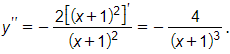 Hàm số y = x-1 / y+1 có đạo hàm cấp hai tại x = 1 là