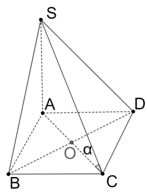 Cho hình chóp S ABCD đáy là hình vuông cạnh a tâm O Cạnh bên SA = 2a và vuông góc