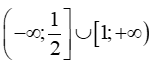 Tập nghiệm của bất phương trình (1/2)^(2x^2-x+1) nhỏ hơn hoặc bằng (1/4)^x là