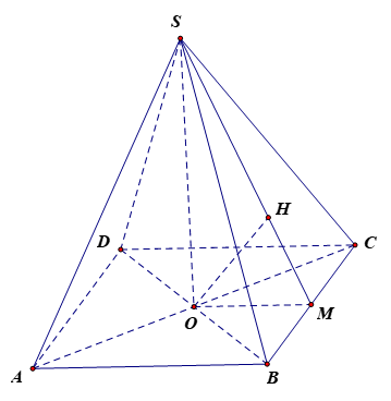 Cho hình chóp S.ABCD có đáy ABCD là hình thoi tâm O, biết SO vuông góc (ABCD)