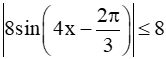 Cho hàm số f(x) = 4sin^2(2x-pi/3). Chứng minh rằng |f'(x)| nhỏ hơn hoặc bằng 8