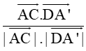 Cho hình lập phương ABCD.A'B'C'D'. Góc giữa hai vectơ AC, vectơ DA' bằng