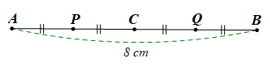 Vẽ đoạn thẳng AB có độ dài 8 cm và trung điểm C của đoạn thẳng đó (ảnh 3)