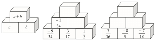 Hoàn thành hai tháp số sau trang 38 sách bài tập Toán lớp 6 Tập 2 (ảnh 2)