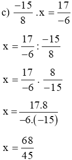 Tìm x, biết x : 2/-11 = 33/-4