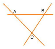 Hãy vẽ ba đường thẳng sao cho cứ hai trong số ba đường thẳng đó đều cắt nhau