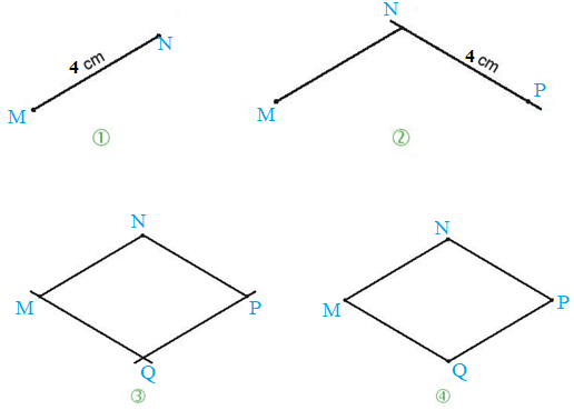 Cho hình vẽ như sau Hình thoi ABCD có O là giao điểm của hai đường ch